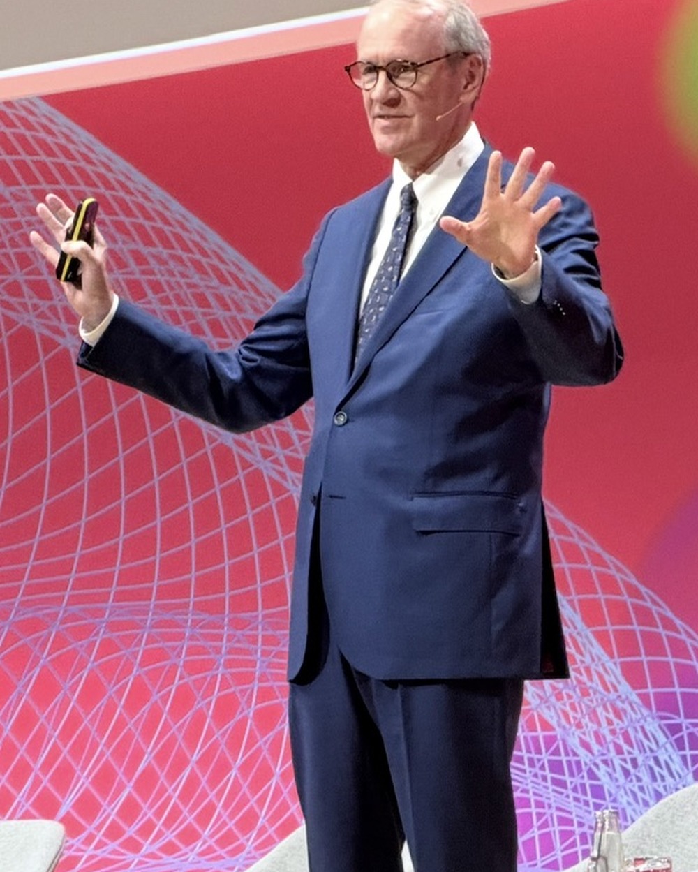 Bryant D Nielson speaking on stage